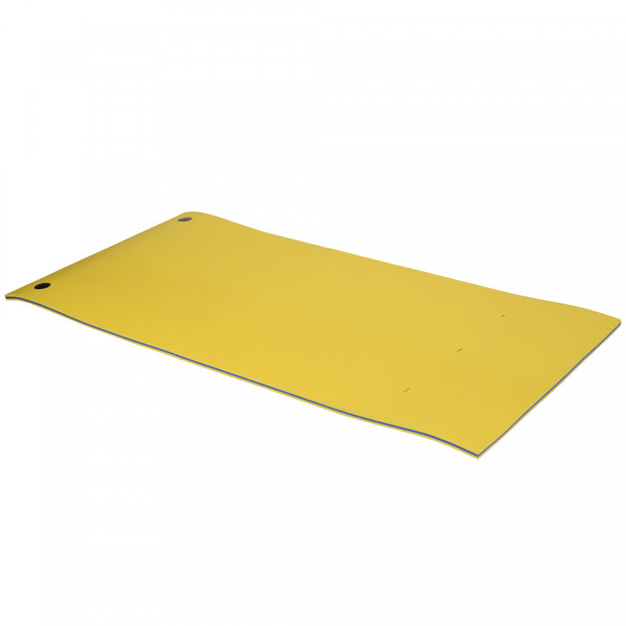 HOMCOM 10' x 5' Roll-Up Pool Float Pad for Lakes, Oceans, & Pools, Water Mat for Playing, Relaxing & Recreation, Yellow