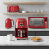 Salton NuRetro Digital 12 Cup Coffee Maker - Space Cherry |Salton cafetiere numerique de 12 tasses NuRetro - cerise cosmique