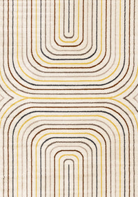 Marley Multi-Colour Double Rainbow Area Rug - 7'10