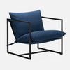 Aidan Metal Frame Sling Accent Chair with Cushions - Navy | Aidan fauteuil d’appoint à sangle avec cadre en métal et coussins - Bleu marine