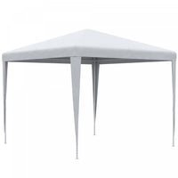 Outsunny 9' X 9' Party Tent Portable Gazebo Canopy For Weddings Parties Outdoor Sunshade With Dresse