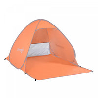 Outsunny Pop Up Beach Tent Portable Sun Shelter Uv Protection Outdoor Patio With Carry Case & Stakes