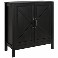 HOMCOM Storage Cabinet, Buffet Sideboard with Adjustable Shelf, Black