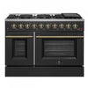 Forno Galiano 48-inch Gas Range Black, 6.58 cu.ft. Double Ovens - FFSGS6244-48WHT | Cuisiniere a gaz Galiano de 48 po en noir, 6,58 pi³, doubles fours - FFSGS6244-48BLK