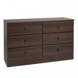 Astrid 6-Drawer Dresser - Espresso