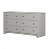 Vito 6-drawer Dresser - Soft Gray 