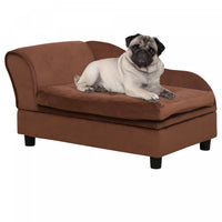 Pawhut Pet Sofa Dog Couch Chaise Lounge Pet Bed With Storage Function Small Sized Dog Various Cat Sp