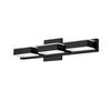 Dainolite Viola 3 Light LED Wall Vanity Light Matte Black Finish Lamp