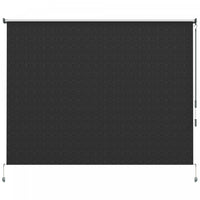 Outsunny Outdoor Roller Shade, 8' X 6' Patio Door Blinds, Black