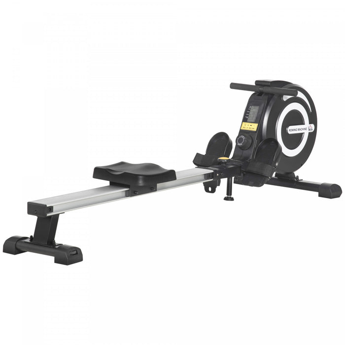 Soozier Magnetic Rowing Machine Adjustable With Lcd Digital Monitor