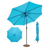 Costway 10ft Patio Umbrella Outdoor W/ 59 LBS Heavy-Duty Round Umbrella Stand