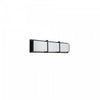 Dainolite Winston Vanity Light 15w Matte Black Light White Acrylic Diffuser Lamp