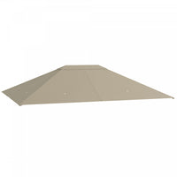 Outsunny 10' X 13' Gazebo Canopy Replacement, Outdoor Gazebo Cover Top Roof Replacement With Vents A