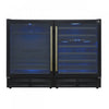 Forno Gemello 48" Side-by-Side Wine and Beverage Cooler in Black , French Door, 9.6 cu. ft. -FWCDR6699-48BLK | Refroidisseur a vin et a boissons Gemello de 48" cote a cote en Noire, 9,6 pi³ - FWCDR6699-48BLK