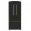 Forno Luigi 33 Inch Black French Door Refrigerator, 18 cu.ft. - FFFFD1791-33BLK