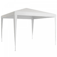 Outsunny 10x10ft Party Tent Portable Gazebo, Folding Garden Canopy Event Shelter Outdoor Sunshade Wh
