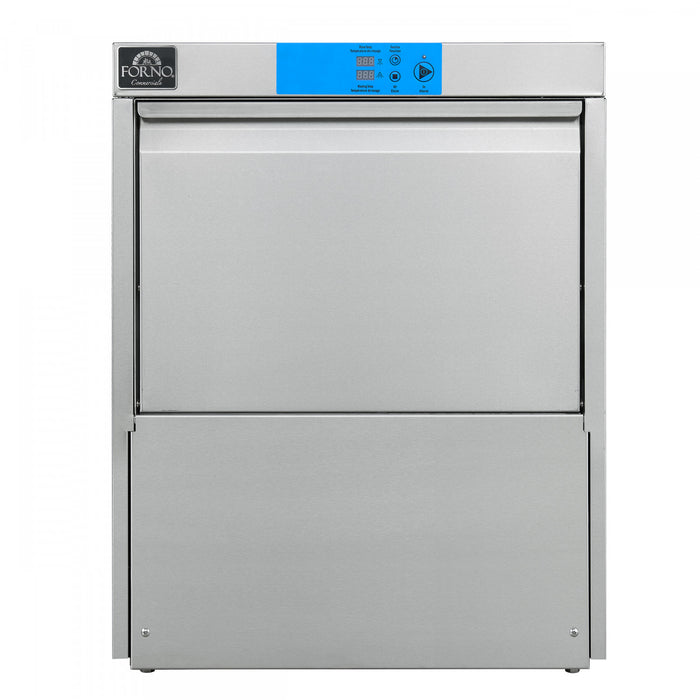 FORNO Commerciale Undercounter Dishwasher, 23L Tank Capacity, High-Temperature for Sanitation - FCMDW0024