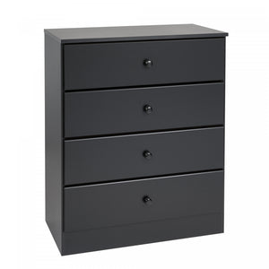 Astrid 4-Drawer Dresser - Black