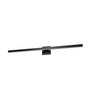 Dainolite Arandel Vanity Light 4\"d 24w LED Matte Black White Acrylic Diffuser Lamp