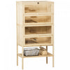 Pawhut Fir Wood Hamster Cage Mouse Rats Small Animals Play House Exercise Activity Center, 47\"h