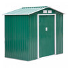 Outsunny 7' X 4.3' X 6.1' Garden Storage Shed Outdoor Patio Yard Metal Tool Storage House W/ Steel Floor Foundation And Double Doors Green