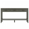 Emma 59.1'' Farmhouse Entryway Table with Drawers and Open Shelf,Grey Sofa Table