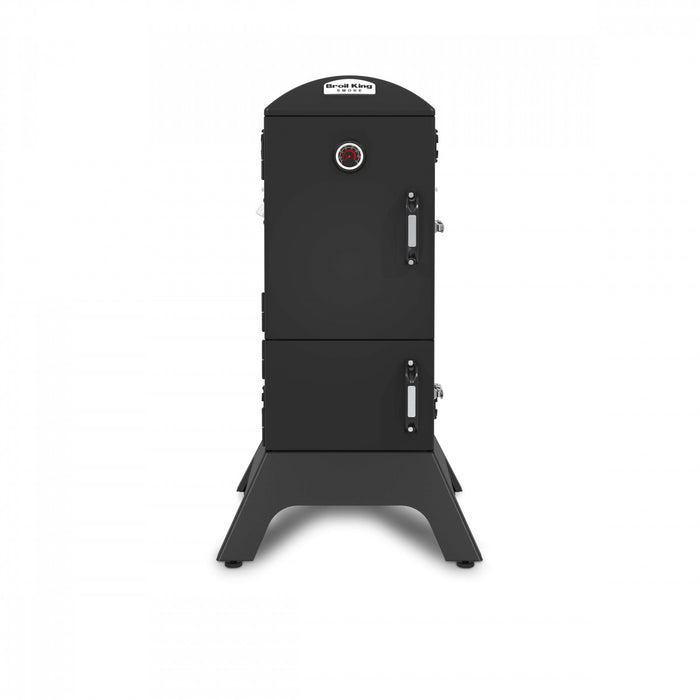 Broil King Vertical Charcoal Cabinet Smoker in Black Grill