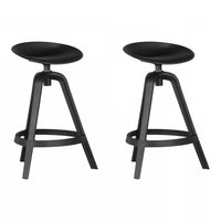 Olio Black Kitchen Bar Stool - Set of 2