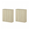Arum Set Of 2 Sideboards With 2 Doors - Bleached Oak 