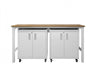 Fortress Modern 3-Piece Garage Set in White Garage Storage