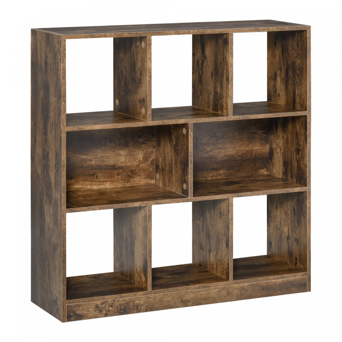 HOMCOM Storage Shelf 3-Tier Bookcase Display Rack, Home Office Living Room