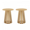Layla Scandinavian Modern End Table in Light Oak - Set of 2