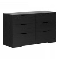 Holland 6-Drawer Double Dresser - Black Oak