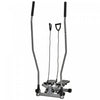 Soozier Twist Stair Stepper Machine With Rocking Handlebars, Silver