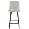 Marielle Taupe Upholstered Bar Stool (Set of 2)