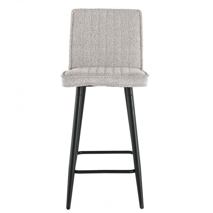 Marielle Taupe Upholstered Bar Stool (Set of 2)