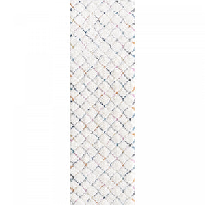 Lola Lattice Shag Area Rug - 2'7
