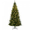 Homcom 7ft Prelit Artificial Christmas Tree With 450 Warm White Led Lights And 1146 Branches Tips