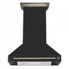 Forno Aria 36 Inch Wall-Mounted Black Range Hood-FRHWM5095-36BLK
