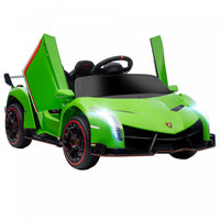 Aosom 12v Electric Powered Ride-On Car With Butterfly Doors, 4.3mph Kids Ride-on Toy For Boys And Gi