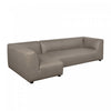 Lukas Contemporary Modern 118\" Left-Facing 2-Piece Sectional Sofa in Taupe
