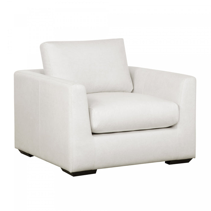Cleo Contemporary Upholstered Accent Chair in Cream