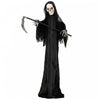 HOMCOM 6FT Life Size Halloween Animatronic Grim Reaper Halloween Decoration