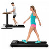 Superfit 0.6-3.8mph Walking Pad Under Desk Treadmill With Remote Control And Led Display Black