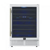 Forno Bacchino 24" Wine Cooler, White,51 Bottle Capacity, Built-In or Freestanding-FWCDR6634-24WHT | Refroidisseur a vin Bacchino de 24",Blanc, capacite de 51 bouteilles,encastrable ou autonome-FWCDR6634-24WHT