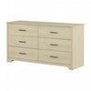 Fusion 6-drawer Dresser - Bleached Oak 