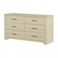 Fusion 6-drawer Dresser - Bleached Oak 