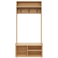 Porto Entryway Hall Tree Coat Rack 