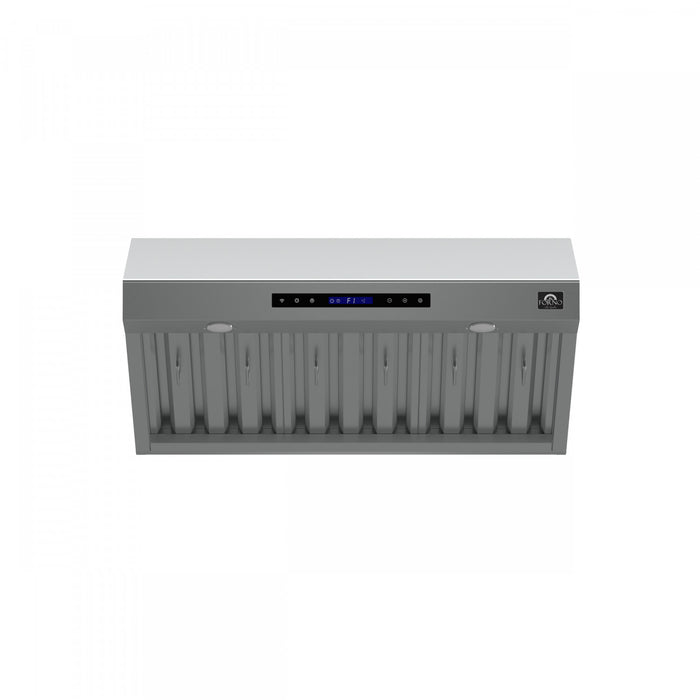Forno Palazzo 36-Inch Wall Mounted Range Hood, Stainless Steel, Heavy Duty Baffle Filters-FRHWM5030-36