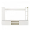 Zara 65 Inch Wall-Mounted TV Unit Set with Display Shelves, White | Zara Ensemble Meuble TV Mural 65 po avec Etageres d'Exposition, Blanc